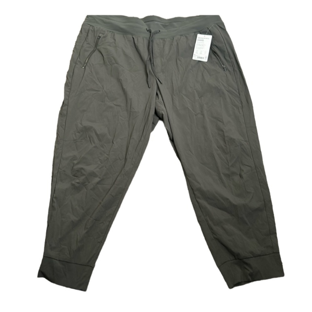 Athleta olive green trekkie north joggers size 22 new minimalist athleisure